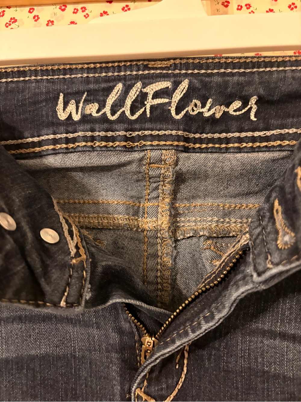 Wallflower Dark Blue Jeans with Decorative Back Pockets - Picture 6 of 7